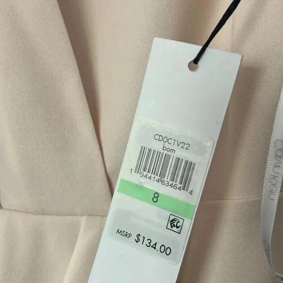 Calvin Klein Light Pink Blush Dress Size 8 - Picture 8 of 8